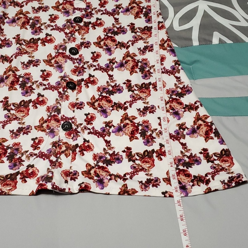 Floral Square Neckline Sleeveless Dress NWOT - Picture 8 of 8